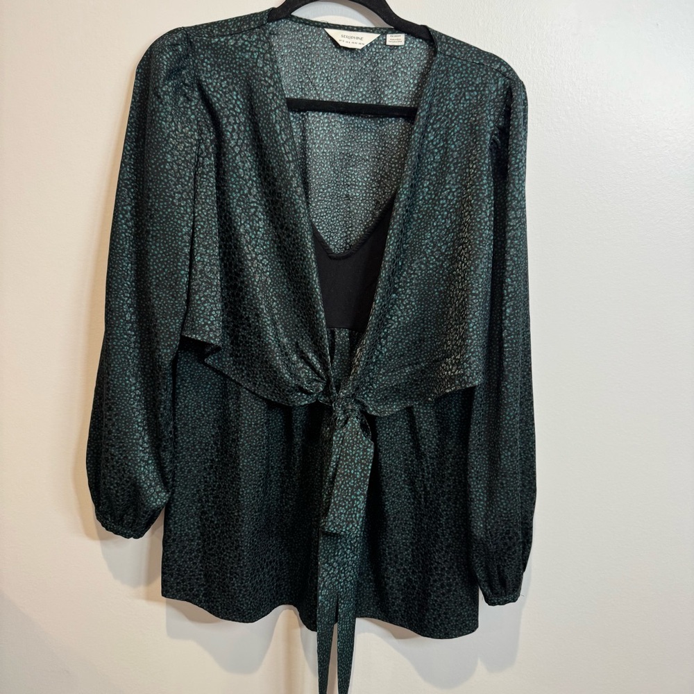 Seraphine Nursing casual blouse long sleeve Top size 8